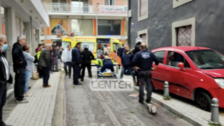 Σοβαρό τροχαίο ατύχημα στην οδό Βενιζέλου με παράσυρση πεζού