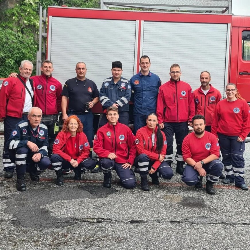 Εκπαίδευση στα μέλη της Ελληνικής Ομάδας Διάσωσης Ν.Καβάλας από την Πυροσβεστική Υπηρεσία