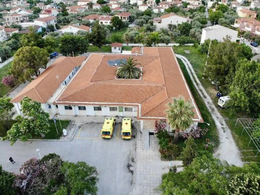 Εργασίες στο Κέντρο Υγείας Θάσου...