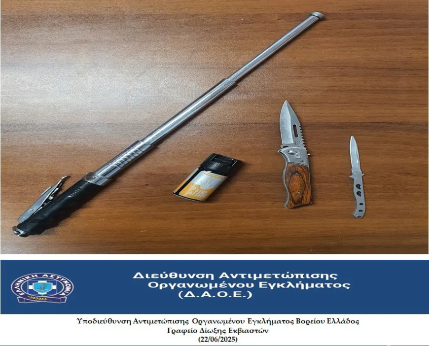 ΚΑΒΑΛΑ: Συνελήφθησαν 2 άτομα για παράβαση της νομοθεσίας για τα όπλα