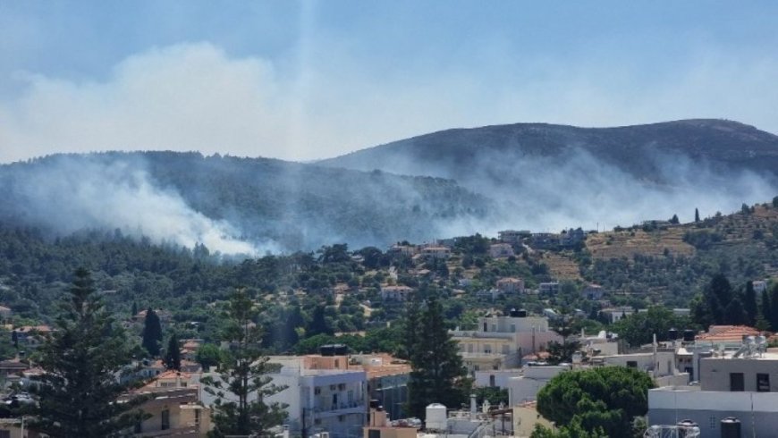 Πυροσβέστες από Καβάλα στη Χιο για την πυρκαγιά